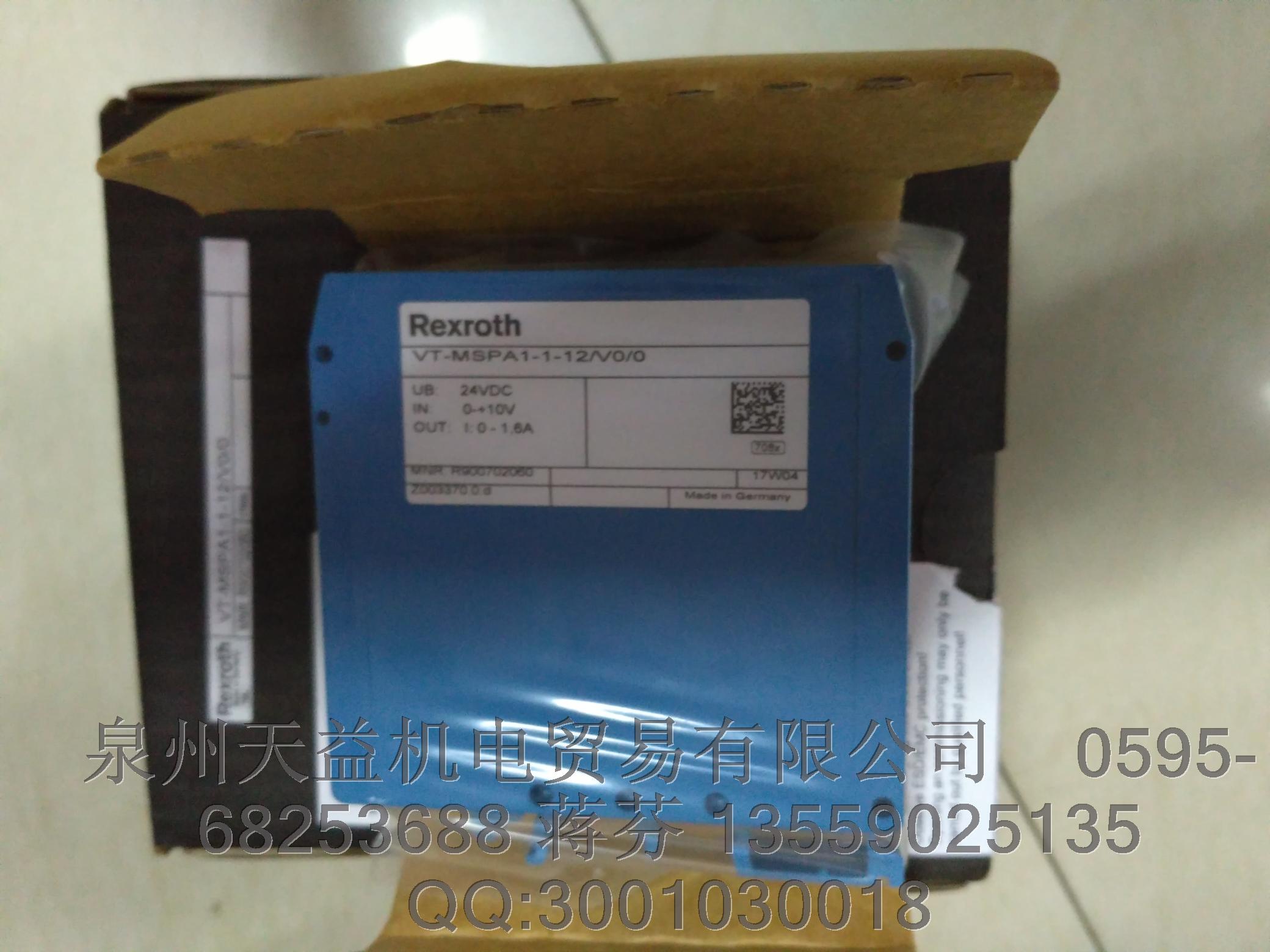 REXROTH     力士樂     VT-MSPA1-1-12A00