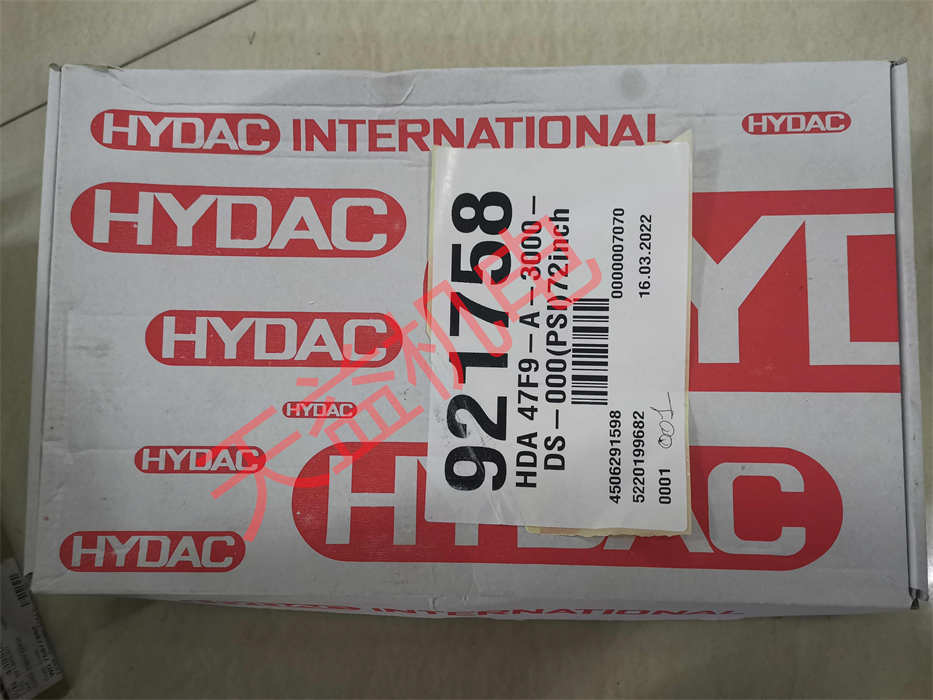 天益機(jī)電供應(yīng)HYDAC液壓產(chǎn)品  "HYDAC插頭" "OK-ELC0H 1.0 220-240V 1 S." "HDA47F9-A-3000-DS-000(PS1)72" 